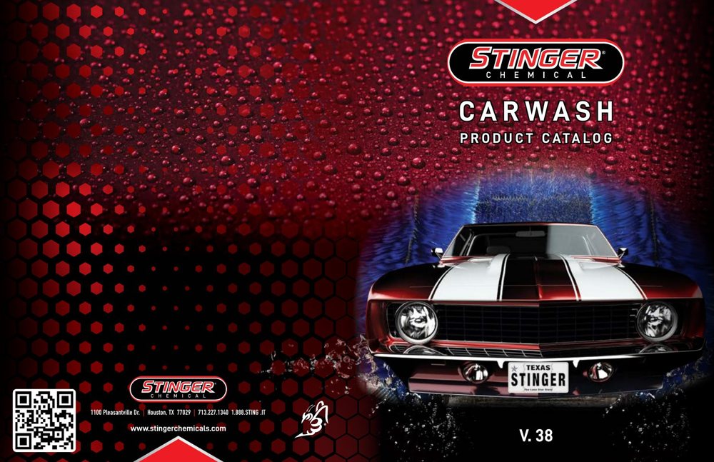 Stinger Chemical car wash product catalog cover